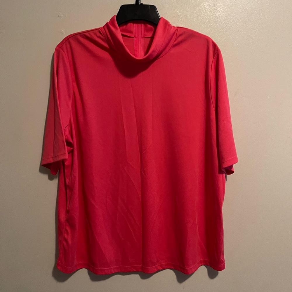 Vicki Wayne Blouse Cowl Neck Short Sleeve